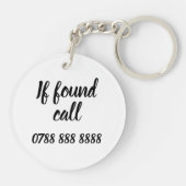 アクリルパーソナライズされたキーリング感じ – 動物 キーホルダー (裏面)