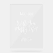 アクリルパーソナライズされたサインを下さい アクリルサイン (正面)