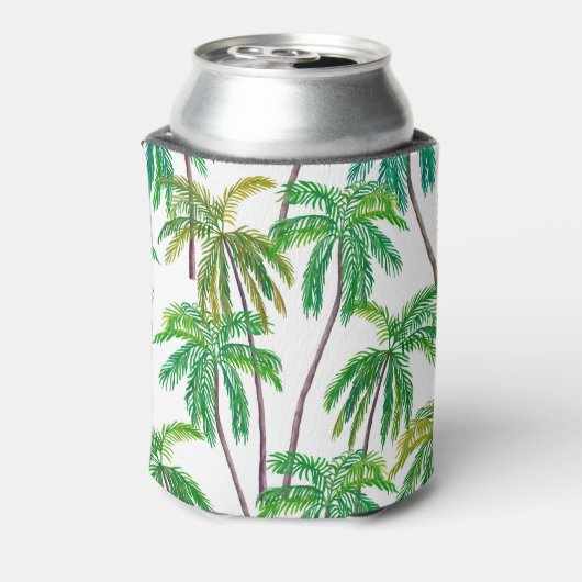 アクリルパーム：夏のテキスタイルのテクスチャ。 缶クーラー (缶裏面)