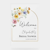 アクリルブライダルシャワーウェルカムサイン | 山花 アクリルサイン (正面)