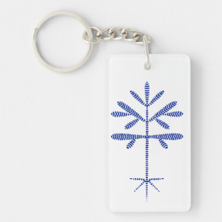 アクリルブルーサプリングキーチェーン キーホルダー