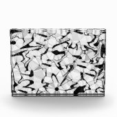 アクリルブロックの白黒 フォトブロック (正面)