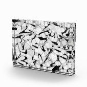 アクリルブロックの白黒 フォトブロック (右)