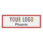 アクリルプロフェッショナル名札会社ロゴ磁気 名札 (正面)