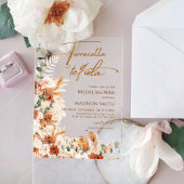 アクリルボホパンパスグラスブライダルシャワーアクリル アクリル招待状