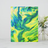 アクリルポウル、ブルー、グリーン、イエロー/スクラップブック紙 (スタンド正面)