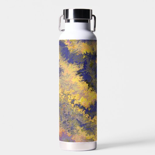 アクリルポーティング，ブロンズ，金ゴールド，ブラック，結晶/ ウォーターボトル (正面)