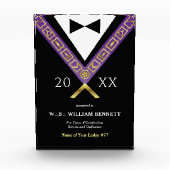 アクリルマソニック賞 |フリーメーソングランドロッジ フォトブロック (正面)