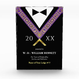 アクリルマソニック賞 |フリーメーソングランドロッジ フォトブロック