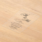 アクリルミニマル氏結婚 アクリル招待状 (レイダウン)