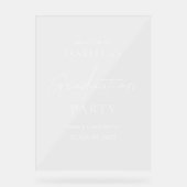 アクリルモダン卒業式パーティー歓迎サイン アクリルサイン (正面)