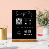 アクリルモバイル決済アプリチェックアウトのビジネスサイン アクリルサイン (ウェディング)