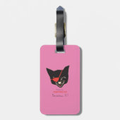 アクリルラゲッジタグ – ピンク色のカクテル3 ラゲッジタグ (裏面縦)