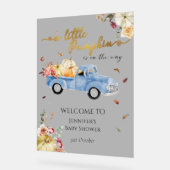 アクリルリトルカボチャ赤ちゃんシャワー歓迎サイン アクリルサイン (傾斜)