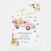 アクリルリトルカボチャ赤ちゃんシャワー歓迎サイン アクリルサイン (傾斜)