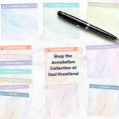 アクリルリーディングノート アノテーション ポストイット