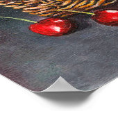 アクリルレッドさくらんぼオリジナル ポスター (角)