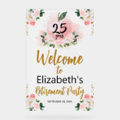 アクリル先生退職ウェルカムパーティーサイン アクリルサイン (正面)