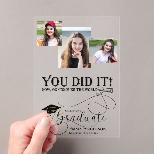 アクリル写真のグラー数々のド発表 アクリル招待状 (インサイチュ (ポータブル))