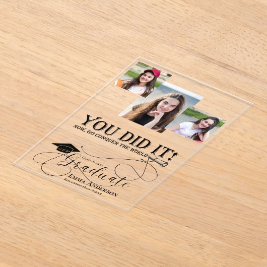 アクリル写真のグラー数々のド発表 アクリル招待状 (レイダウン)