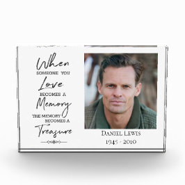 アクリル写真ブロックと引用文: When Someone You L フォトブロック