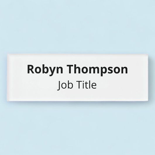 アクリル名タグ磁気ミニマルプロフェッショナル 名札