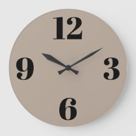 アクリル壁掛け時計 - ベージュの背景 ラージ壁時計