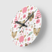 アクリル壁掛け時計 ラウンド壁時計 (傾斜)