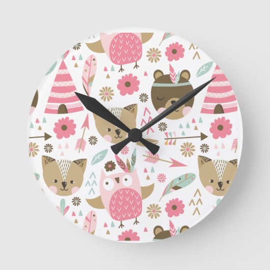 アクリル壁掛け時計 ラウンド壁時計 (正面)