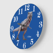 アクリル壁掛け用Tレックスイメージ ラージ壁時計 (傾斜)