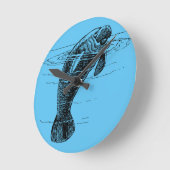 アクリル壁時計の管理 ラウンド壁時計 (傾斜)