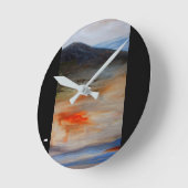 アクリル壁時計円形（中） 14 ラウンド壁時計 (傾斜)