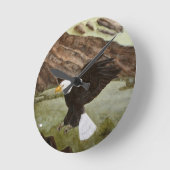 アクリル壁時計円形（中） 18 ラウンド壁時計 (傾斜)