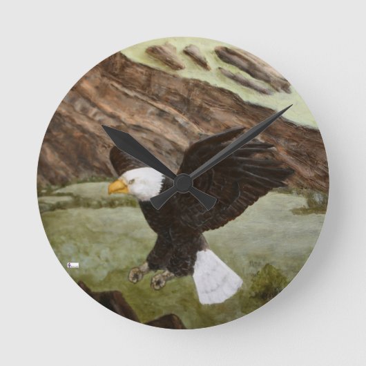 アクリル壁時計円形（中） 18 ラウンド壁時計 (正面)