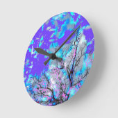 アクリル壁時計円形（中）4モダンアート ラウンド壁時計 (傾斜)