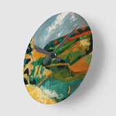 アクリル壁時計円形（中） 6 ラウンド壁時計 (傾斜)