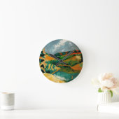 アクリル壁時計円形（中） 6 ラウンド壁時計 (ホーム)