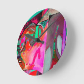 アクリル壁時計円形（中）7アーモダント ラウンド壁時計 (傾斜)