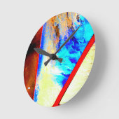 アクリル壁時計円形（中）8アーモダント ラウンド壁時計 (傾斜)