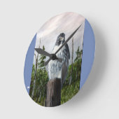 アクリル壁時計円形(中) 8 ラウンド壁時計 (傾斜)