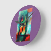 アクリル壁時計円形(中) 9 ラウンド壁時計 (傾斜)