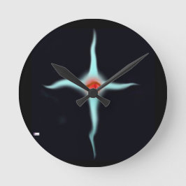 アクリル壁時計円形Gチュラー岩 ラウンド壁時計