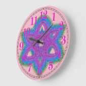 アクリル壁時計用パームリーフ画像 ラージ壁時計 (傾斜)