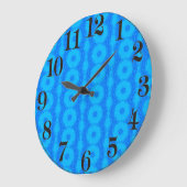 アクリル壁時計用青色円材デザイン ラージ壁時計 (傾斜)