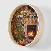 アクリル壁時計.クリスマス・オクロック！ 壁時計 (傾斜)