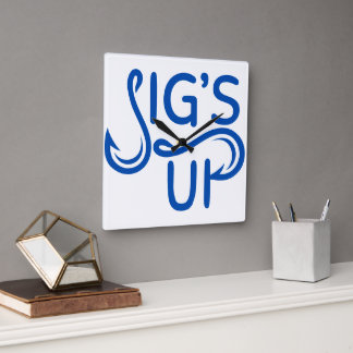 アクリル壁時計.ジグアップ。 スクエア壁時計