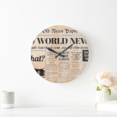 アクリル壁時計（新聞） ラージ壁時計 (ホーム)