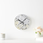 アクリル壁時計、正方形ワイルドホワイトスタリオン ラウンド壁時計 (ホーム)