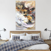 アクリル抽象芸術絵を描ズ キャンバスプリント (インサイチュ (寝室))