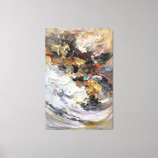 アクリル抽象芸術絵を描ズ キャンバスプリント